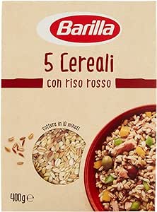 12 x Barilla 5 Cereali Riso Rosso gr. 400