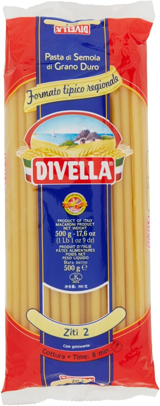 24 x Divella Ziti N.2 gr. 500