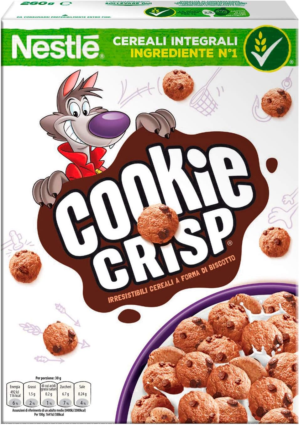 16 x Nestle'cookie Crispy Gr 260