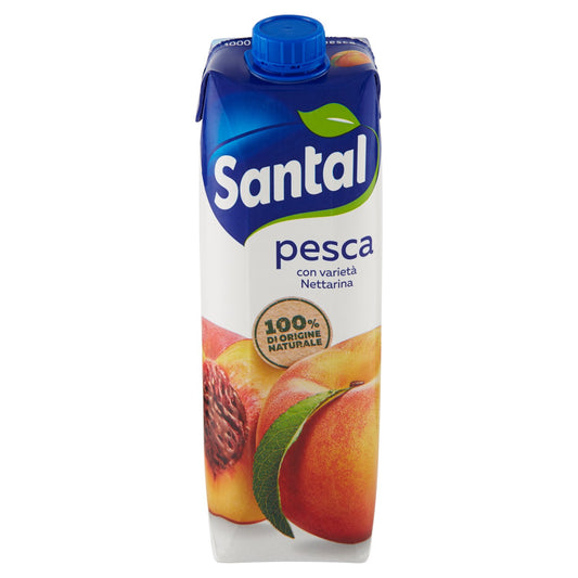 12 x Santal Succo Pesca Brik Lt. 1