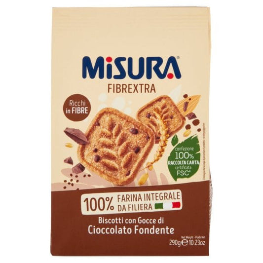 10 x Misura Frollino Fibrextra con Gocce di Cioccolata Fondente gr. 290