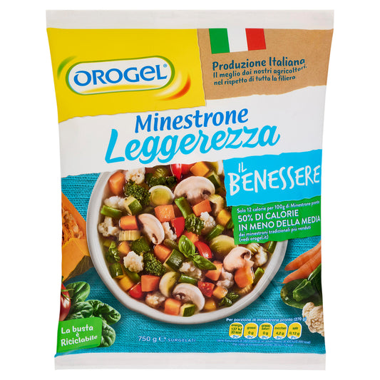 12 x Orogel Minestrone Leggerezza Busta gr. 750