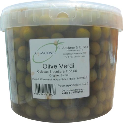 1 x G.Ascione Olive Verdi Kg. 3