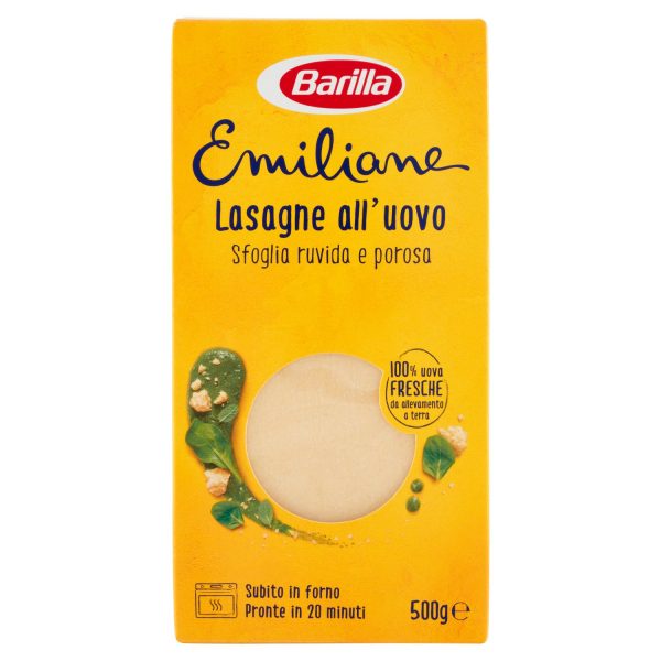 15 x Barilla Emiliane Lasagne All'uovo Astuccio Gr 500