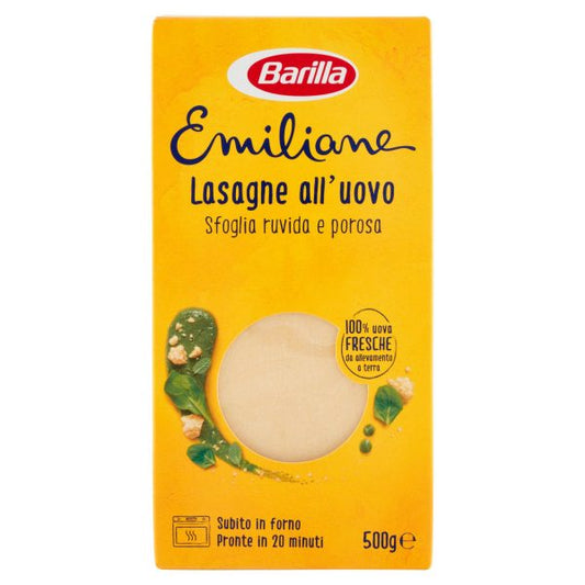 15 x Barilla Emiliane Lasagne all'Uovo Astuccio gr. 500