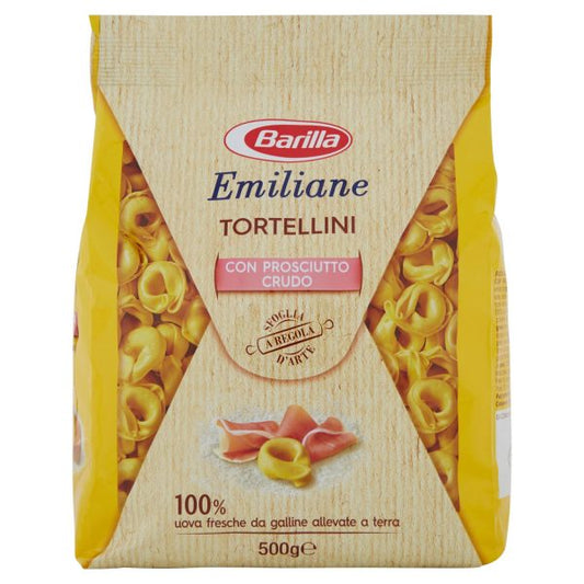 8 x Barilla Emiliane Tortellini Prosciutto Crudo gr. 500