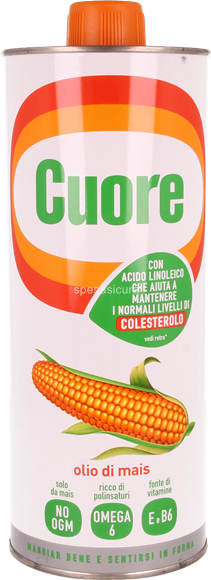 10 x Cuore Olio Lattina Lt. 1