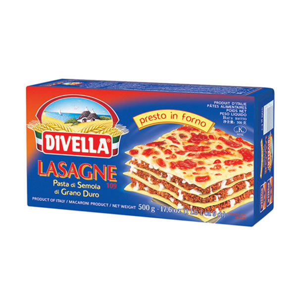 12 x Divella Lasagne Semola Gr 500