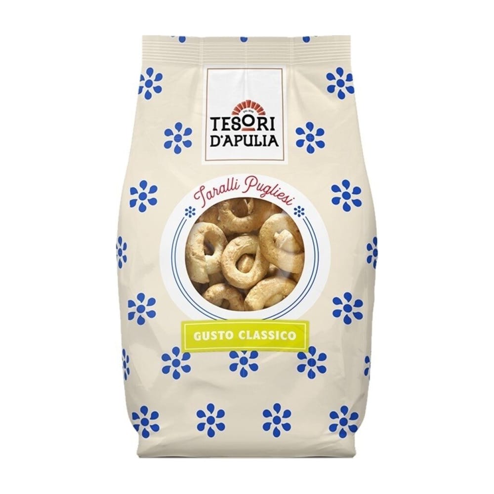 9 x Tesori D'apulia Taralli Pugliesi Multipack X8 Gr 400