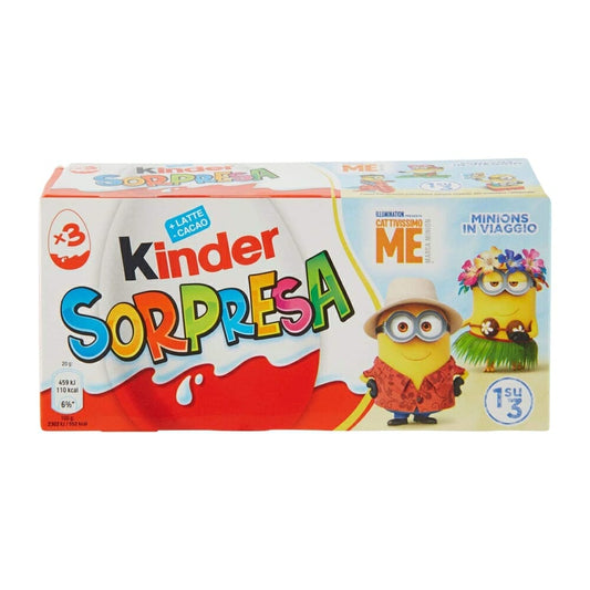 64 x Kinder Sorpresa T.3 Astuccio gr. 60