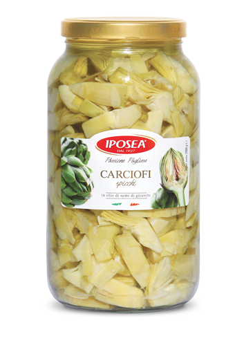 4 x Iposea Carciofi Spicchi Ml 3100