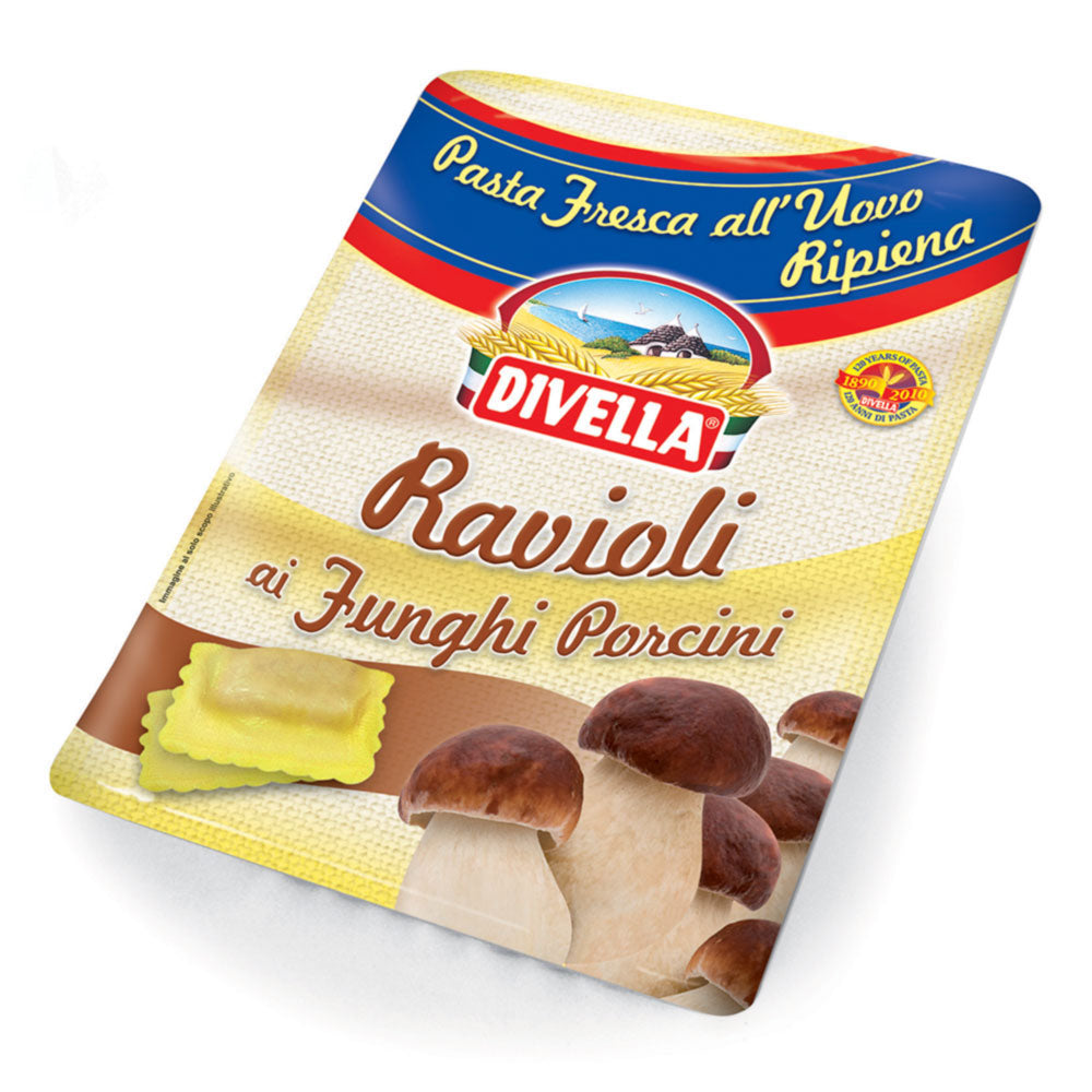 10 x Divella Ravioli Funghi Gr 250