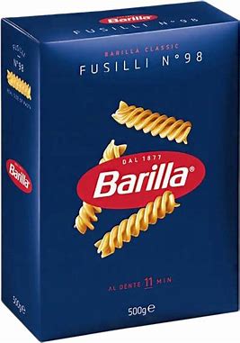 24 x Barilla Fusilli Astuccio gr. 500