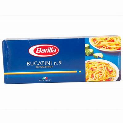 24 x Barilla Bucatini N.9 Astuccio Gr 500