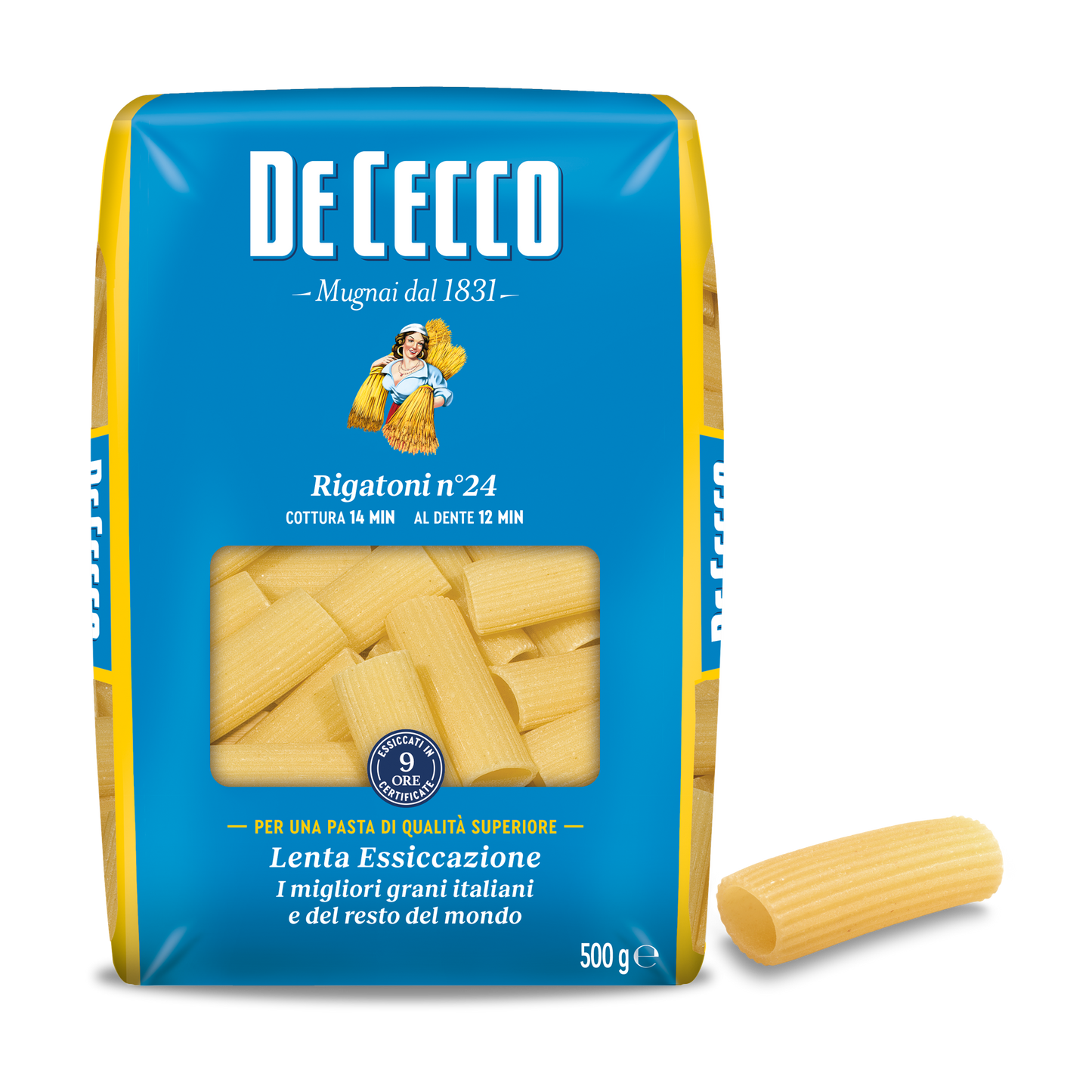 24 x De Cecco Rigatoni N.24 Gr 500