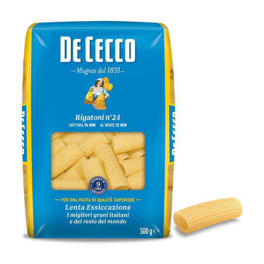 24 x De Cecco Rigatoni N.24 gr. 500