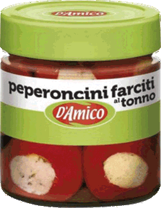 8 x D'Amico Peperoncini Farciti al Tonno gr. 190