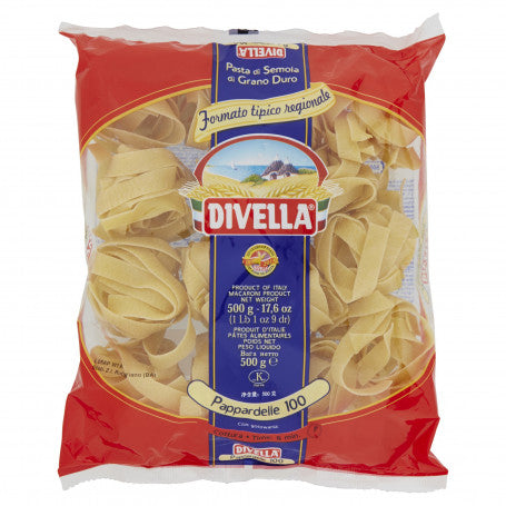 12 x Divella Pappardelle Nidi N.100 Gr 500