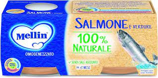 12 x Mellin Omogeneizzati Salmone Gr 80X2