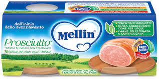 12 x Mellin Omogeneizzati Prosciutto Gr 80X2