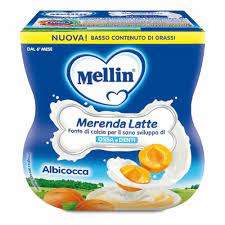 6 x Mellin Merenda x2 Latte e Albicocca gr. 200