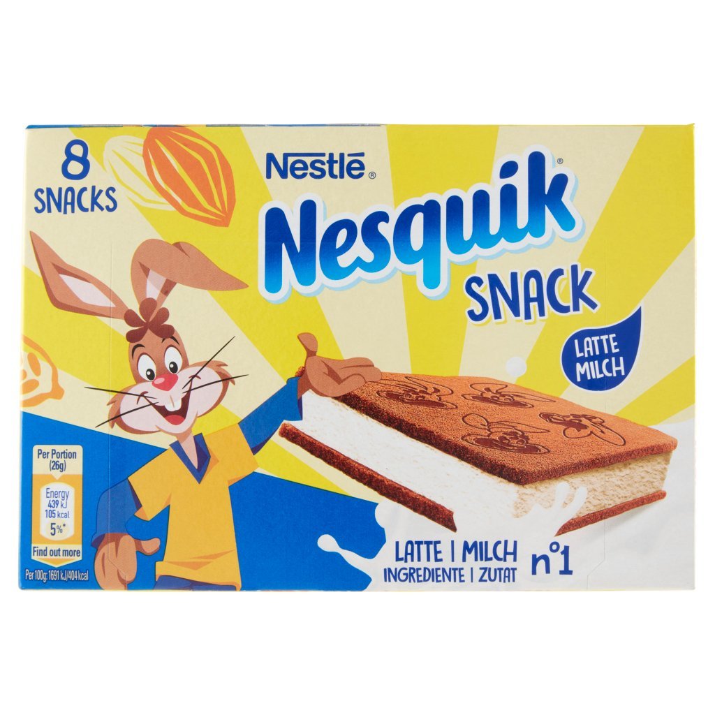 1 x Nesquik Snack Latte X8