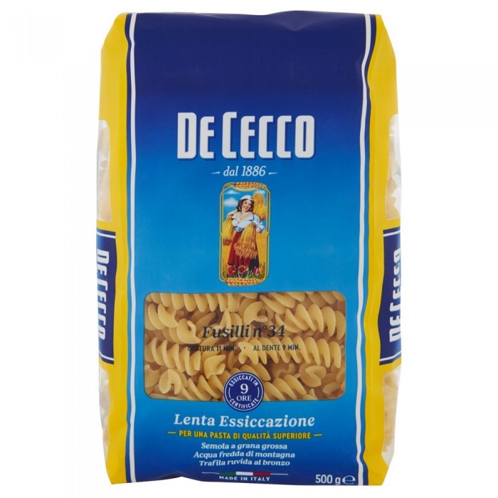 24 x De Cecco Fusilli N.34 gr. 500