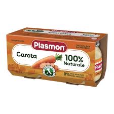 12 x Plasmon Omogeneizzato Verdure Carote x2 gr. 80