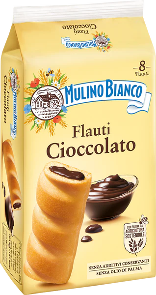 12 x Mulino Bianco Flauti al Cioccolato gr. 280