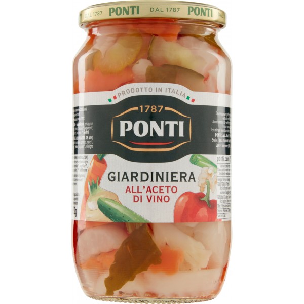 6 x Ponti Giardiniera All'aceto Gr 700