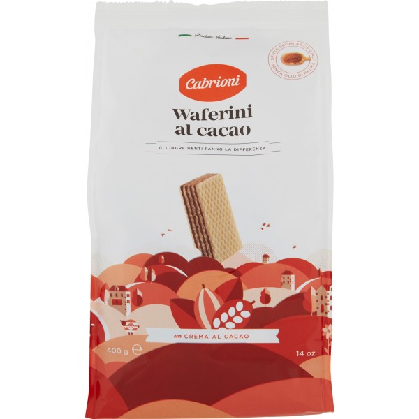 10 x Cabrioni Wafer Cacao gr. 400