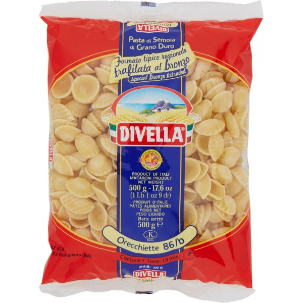 24 x Divella Orecchiette N86/B Gr 500