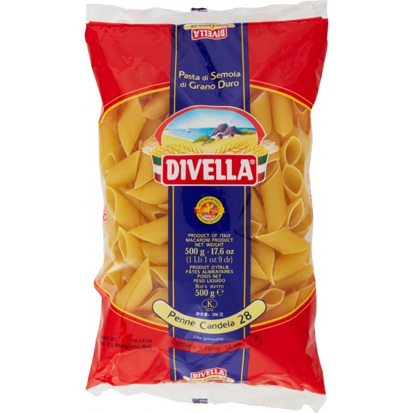 24 x Divella Penne Candela N.28 Gr 500