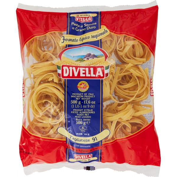 12 x Divella Tagliatelle Nidi N.91 Gr 500