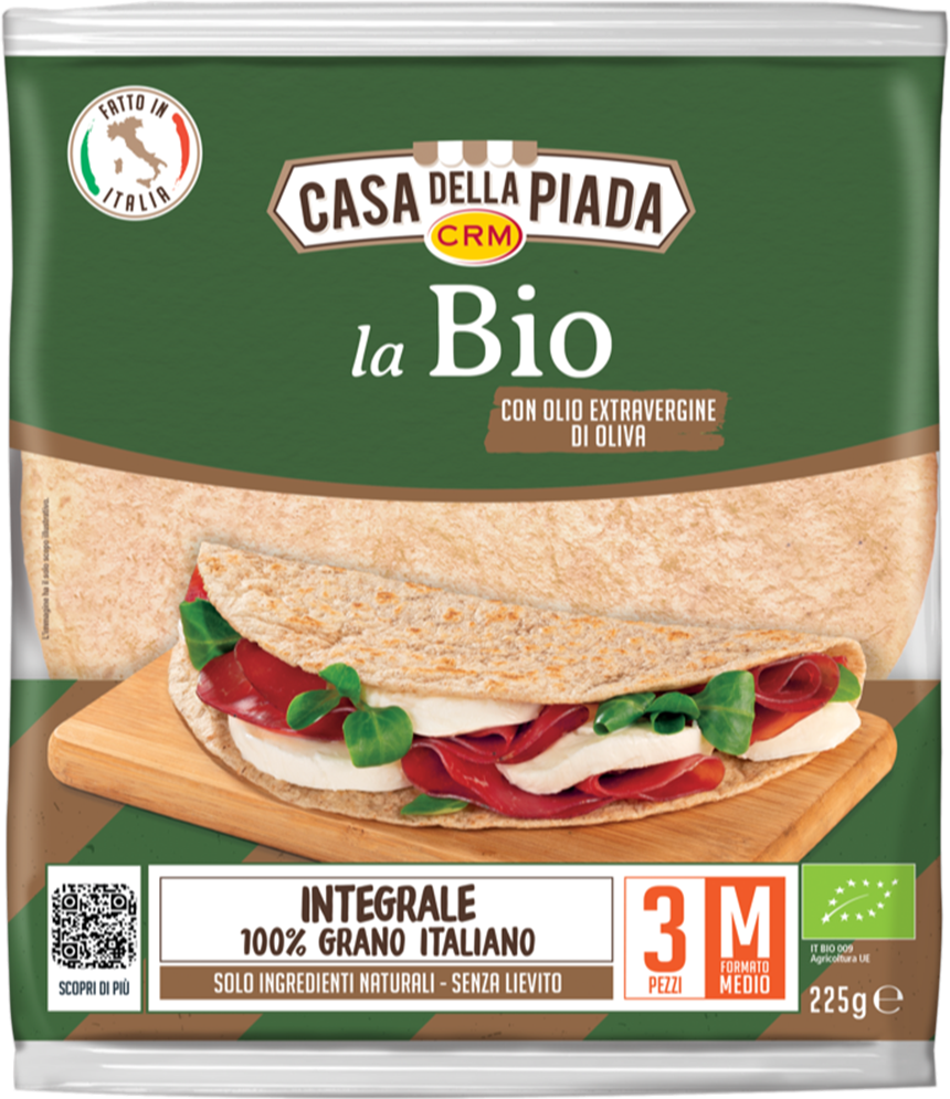 16 x C.R.M. Piadina Integrale gr. 225