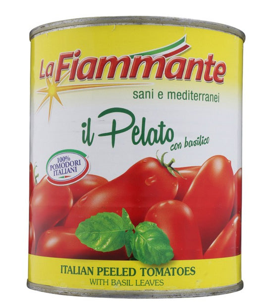 6 x La Fiammante Pelati Basilico Kg. 3