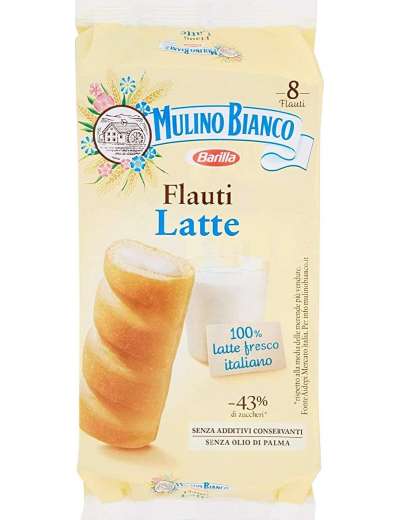 12 x Mulino Bianco Flauti Latte gr. 280