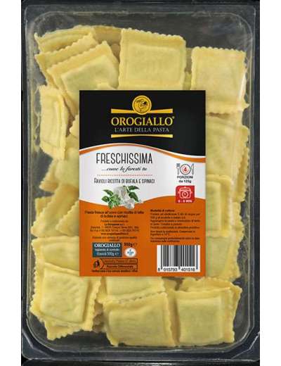 8 x Oro Giallo Ravioli Ricotta/Spinaci gr. 500