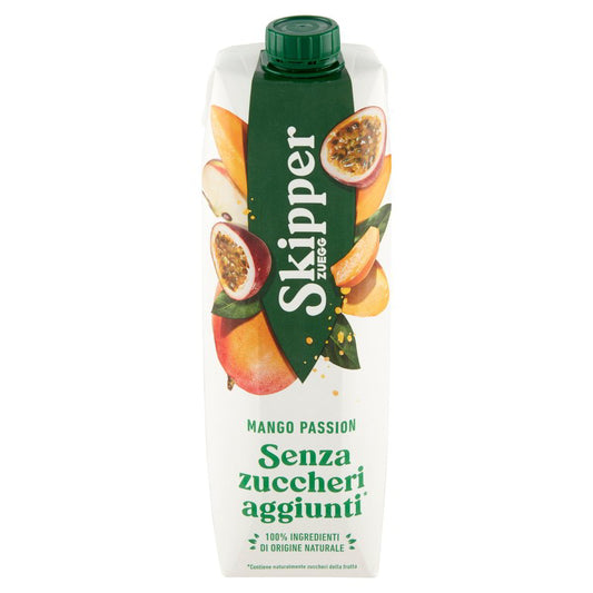 12 x Skipper Mango e Passion Fruit Senza Zuccheri Lt. 1