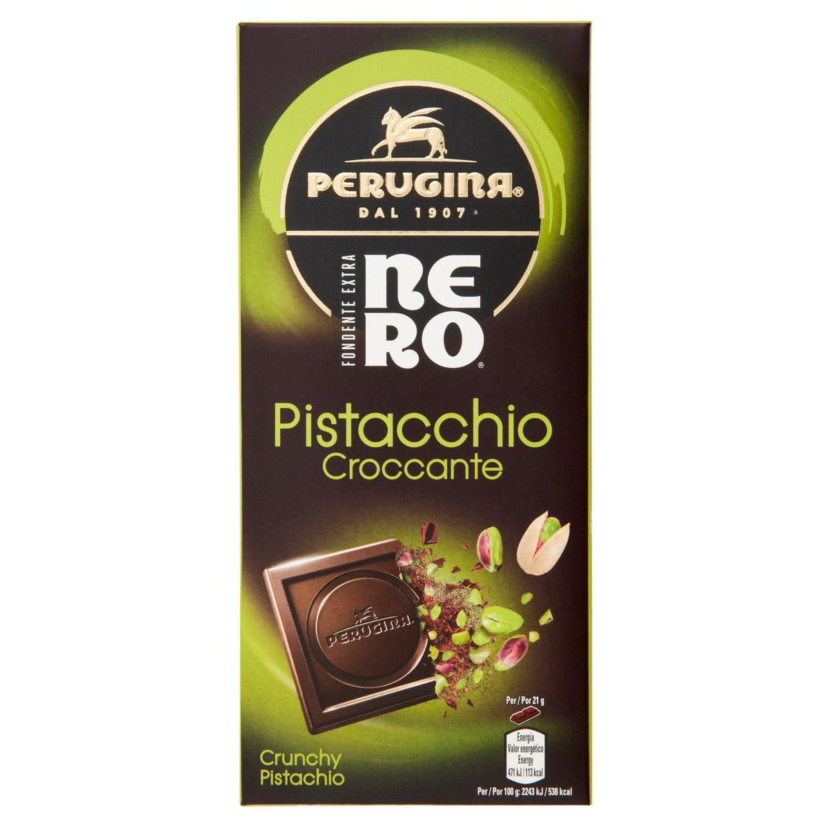 20 x Perugina Nero Tavoletta Pistacchio Gr 85