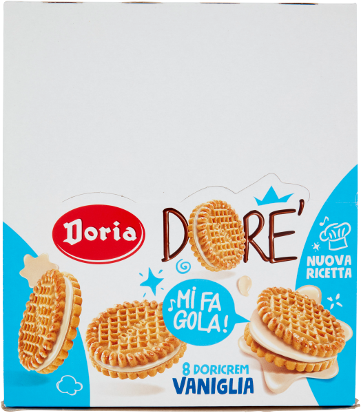 20 x Doria Doricrem Per 8 Vaniglia Gr 75