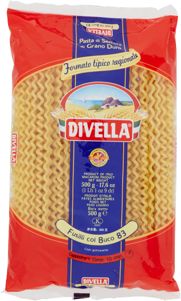 20 x Divella Fusilli Col Buco N.83 Gr 500