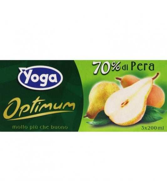 8 x Yoga Succhi x3 Pera ml. 200