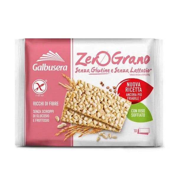 12 x Galbusera Zero Grano Crackerintegrale Gr 360