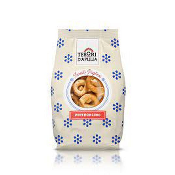 20 x Tesori D'apulia Taralli Pugliesi Peperoncino Gr 300